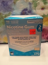 Rite Aid Brand Nicotine Gum 2mg., 170 pcs, Mint. Sealed. Compare to Nicorette.