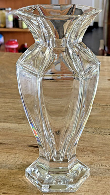 Original Gorham Kristall Glas Vase Designvase transparent