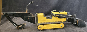 TONKA Metal Yellow Front End Loader Backhoe Excavator Toy Pressed Steel