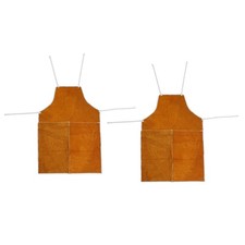2X Cowhide Welding Welders Aprons Work Safety Workwear Glaziers Blacksmith  K2A8