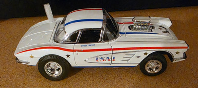 ACME 1/18 1961 CHEVROLET CORVETTE GASSER USA1 A1800939USA 1 OF 362 RARE