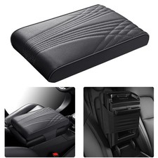 Thick Car Armrest Cushion Cover Center Console Box Pad Protector Leather Cover Thick Car Armrest Cushion Cover Center Console Box Pad Protector Leather Cover