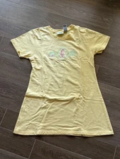 Delicates SPA Ocean Pool Cover Up Seahorse Shell Starfish YELLOW Women's Medium