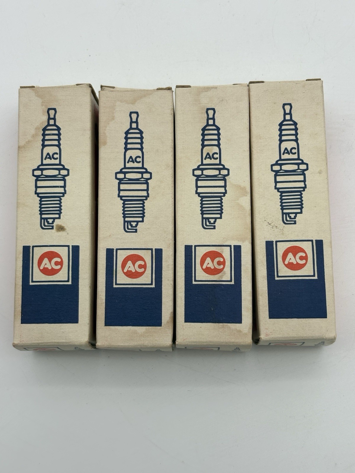 AC Delco Spark Plugs R45TS Set of 4, 70-90s Camaro, Corvette 350, 454, NOS