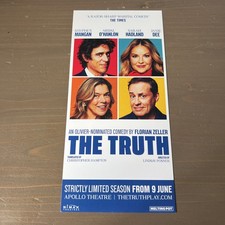 THE TRUTH 26 Apollo Theatre Flyer London Stephen Mangan Janie Dee Sarah Hadland