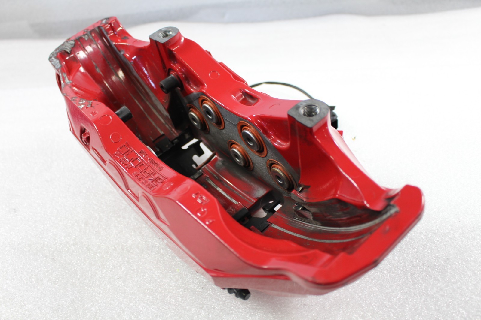 Lamborghini Urus, LH, Left, Front Caliper, Red, Used, P/N 4M0615105KG