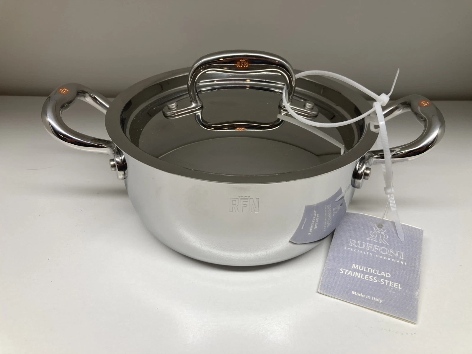 NEW Ruffoni RFN E’Pronto 5-Ply X Core Stainless Steel 1.5 Qt Casserole Stockpot
