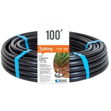 Drip Irrigation Tubing 1/2 inch x 100 ft. for Above or Below Ground Installation