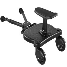 Universal Stroller Board with Detachable Seat, 2In1 Sit and Stand Stroller Glide