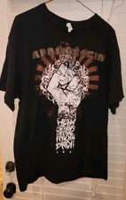 RAMMSTEIN tour tee shirt XL double sided wenn sie aus den fausten