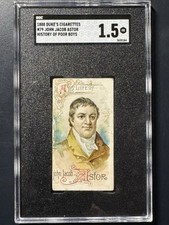 1888 N79 Duke & Sons, History of Poor Boys - John Jacob ASTOR - SGC 1.5