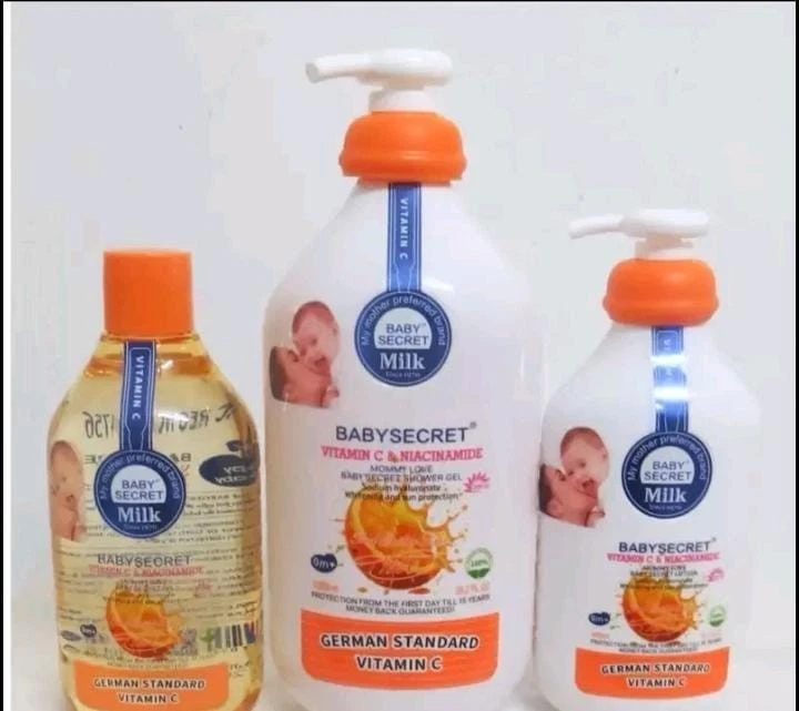 Baby Secret Vitamin C & Niacinamide Body Lotion + Shower Gel + Oil - 3pcs Set
Opens in a new window