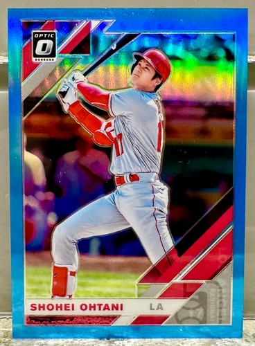 JERSEY # MATCH! 2019 Panini Donruss Optic Shohei Ohtani #164 Blue 17/50! DODGERS