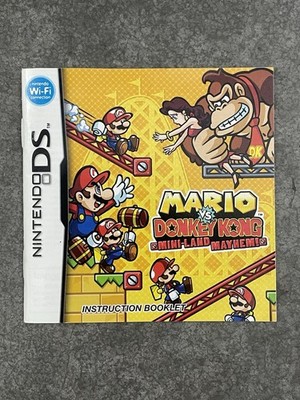 Mario vs Donkey Kong Mini-Land Mayhem! Instruction Booklet - Manual Only - DS