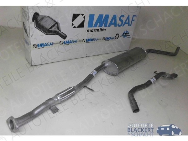 Imasaf Auspuffset Ab Kat für Fiat Panda + Van 1.2 51KW 3/2015-5/2016|MSD+ROHR-image