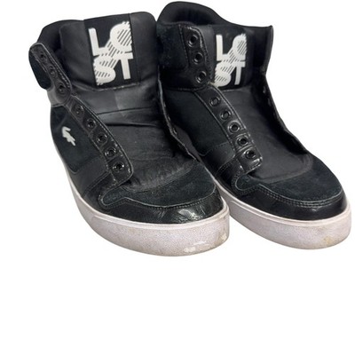 Lacoste Spectral LS SCM Shoes Mens Size 9.5 Black High Top Casual Sneakers