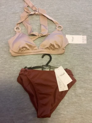 Triumph Bikini Damen Badeanzug Gr.38 A Cup Braun-Beige NP. 69€ NEU mit Etikett - Bild 1 von 4