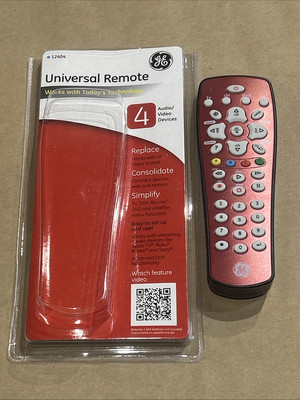 Red GE Universal Remote 12404