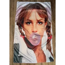 NEW Large Y2k Britney Spears Tapestry Princess Of Pop Wall Hanging Free 35x59in