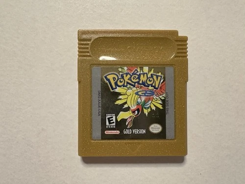 Pokemon Gold Version (Nintendo Game Boy Color, 2000) Works!