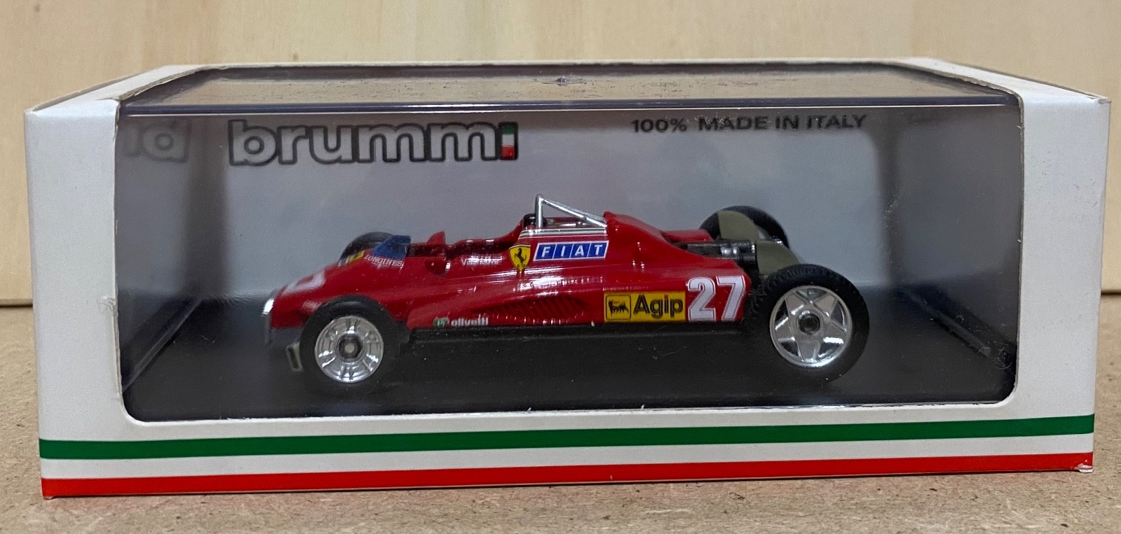 Ferrari 126C2 Brumm 267-CH voiture de course miniature Villeneuve échelle 1/43