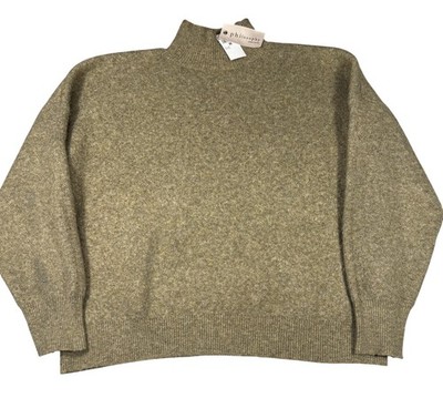 Philosophy Republic Clothing Sweater Womens Medium Olive Mock Neck Pullover