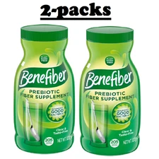 2 Pack - Benefiber Daily Prebiotic Fiber Supplement Powder, Unflavored, 28.9 oz.