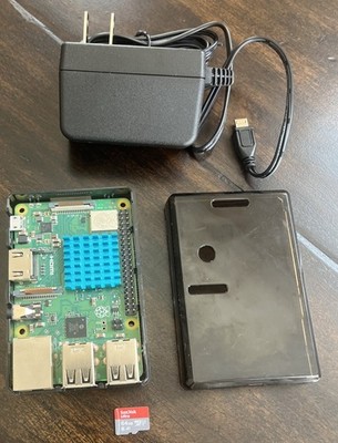 Raspberry Pi 3B Plus (3B+) with Case, Power Suppply, 64GB Micro SD