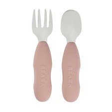 Couverts Lot de 2 Inox et Silicone Bébé et Enfant Bare à Papa 913596 Cuillères