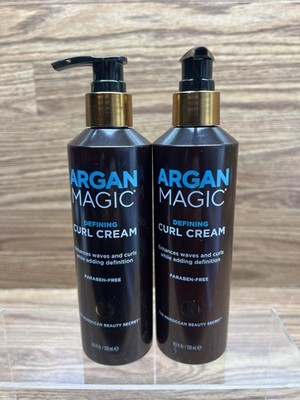 Lot of 2 Moroccan Beauty Secret ~ Argan Magic Defining Curl Cream 8.5 fl oz 