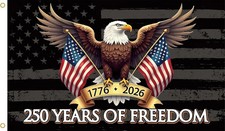250 Years of Freedom American Flag 3X5 Ft,250Th Anniversary USA 1776-2026, Patri