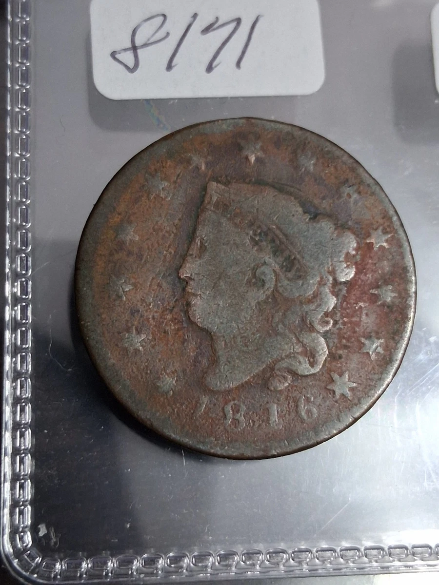 1816 Year Coronet Head US Large Cents (1816-1839) for sale | eBay