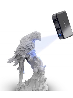3D Scanner für 3D Druck, 0,02 mm hochdetaillierte Präzision, 10 FPS Scannen handlich