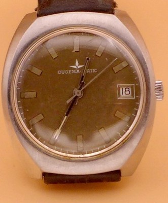 Dugena Automatic Vintage 70s Herrenarmbanduhr mit PUW 1561
