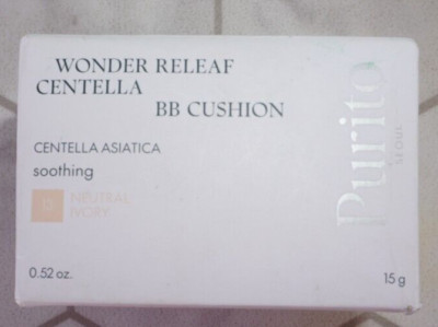 PURITO SEOUL Wonder Relief Centella BB Cushion NEUTRAL IVORY 0.52 oz 15 g SEALED