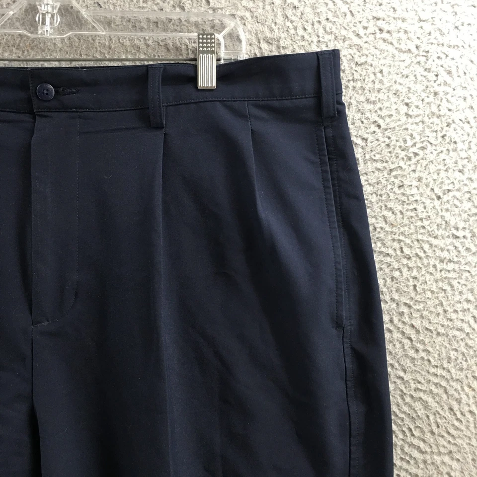 Pantalones cortos chinos de golf Footjoy para hombre 42 (real 44X9) azules bolsillos laterales tiro alto cremallera Foto 3 de 4