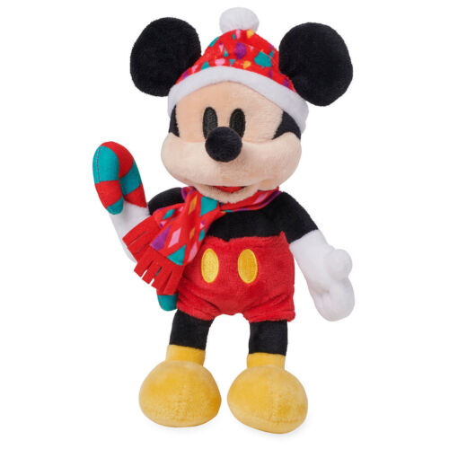 DISNEY STORE MICKEY MOUSE HOLIDAY PLUSH 9 1/2"  CHRISTMAS 2018 MINI BEAN BAG NWT - Picture 1 of 1
