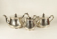 Imperial Antique Sazikov Russian 84 Silver Tea Set