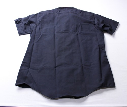 Elbeco Men's LAPD Short Sleeve 100% Wool Shirt LB3 Midnight Navy Size 17.5 - Picture 5 of 5