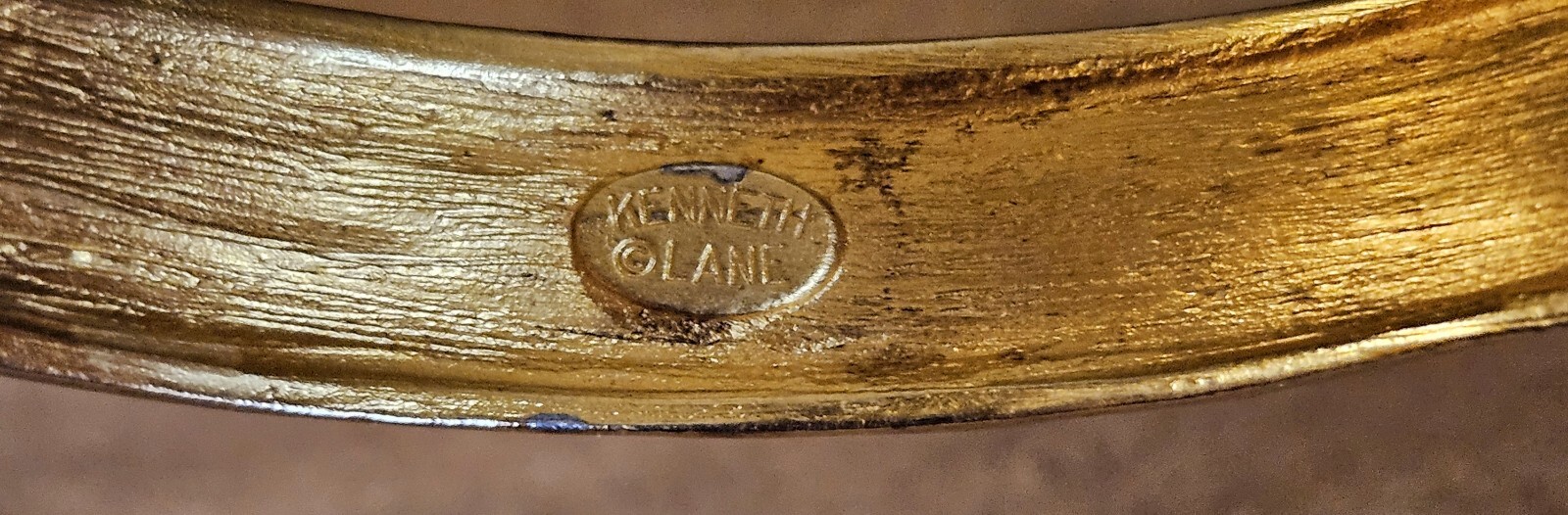 KJL Kenneth Jay Lane Classic Hammered MCM Gold To… - image 4