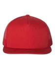 Yupoong 6006 YP Classics 5-Panel Trucker Hat Mesh Back Snapback Flat Bill Cap