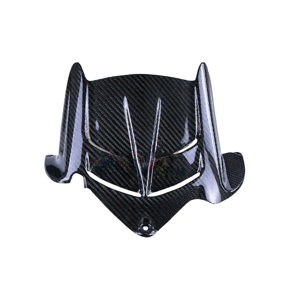 Carbon Fiber Front Fender Rear Hugger Mudguard Twill For Kawasaki ZX6R 2019-2024 - Image 4 of 4