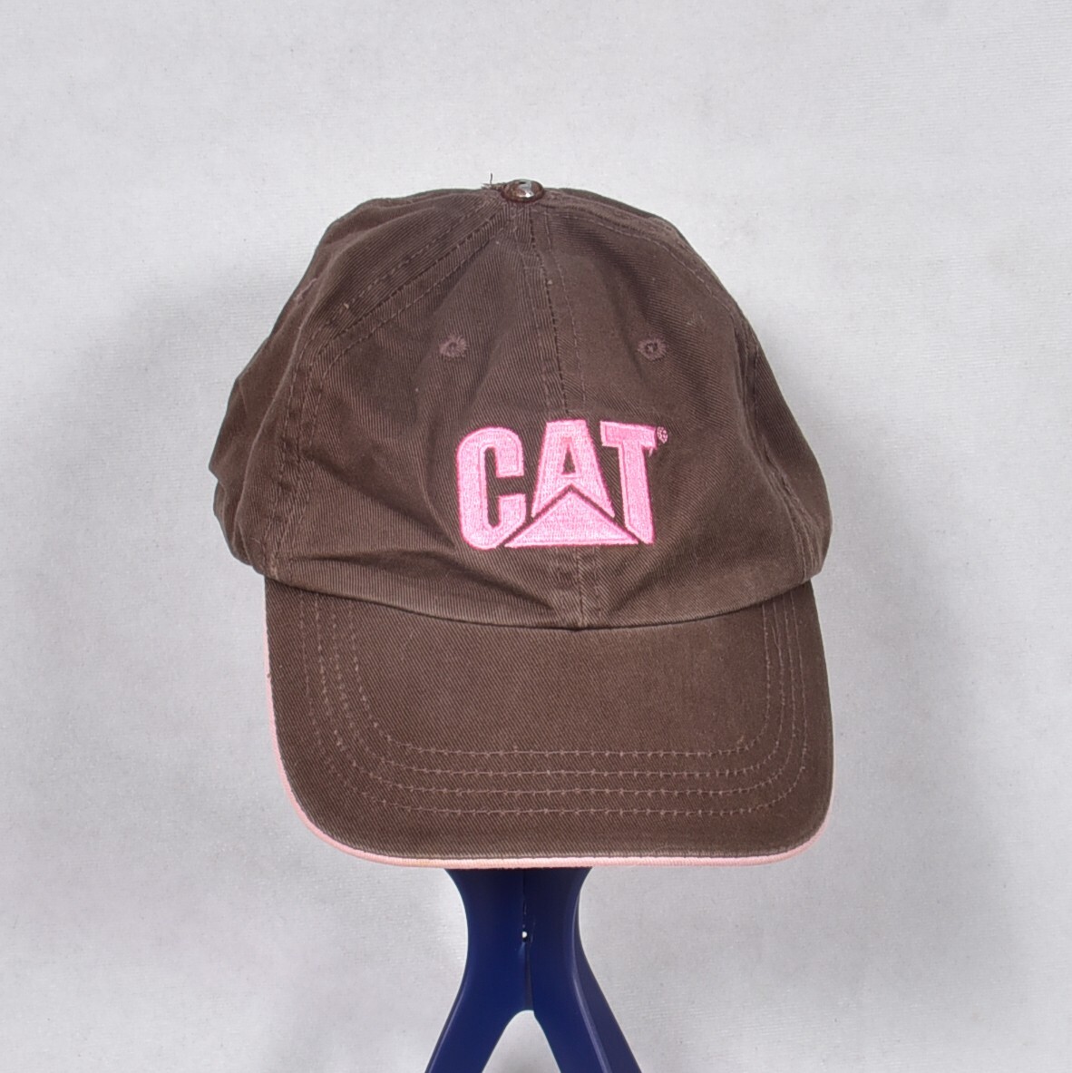 Cat Caterpillar Adjustable Baseball Cap Brown and… - image 5