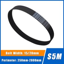 S5M Rubber Timing Belt Synchronous Belts Perimeter 250-2800mm Width 15/20mm