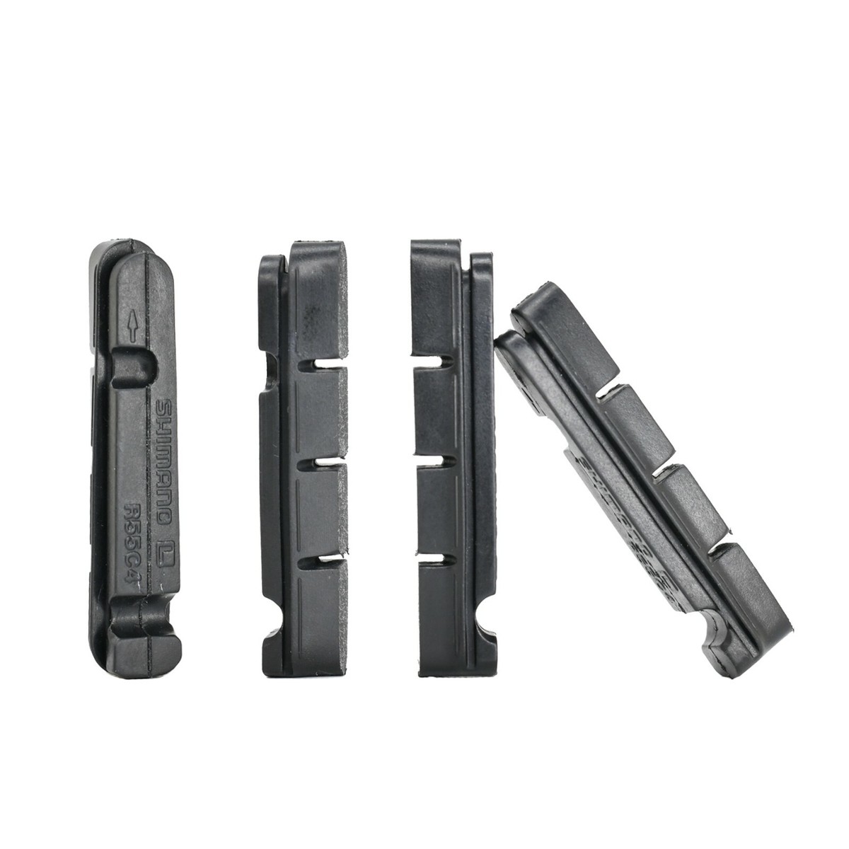 2 Paar Shimano Bremsbeläge R55C4 – Für Dura Ace/Ultegra/105, Inkl. Befestigungsschrauben