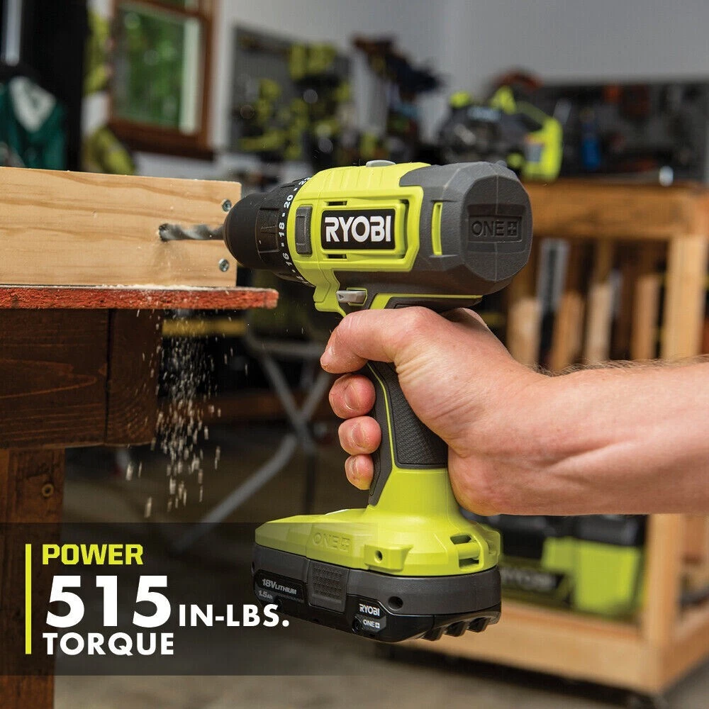 Ryobi P1810 18V Cordless Drill Driver Kit eBay