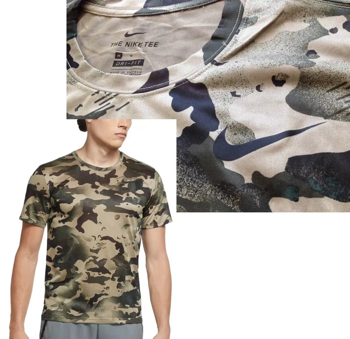 Nike camo t shirt discount
