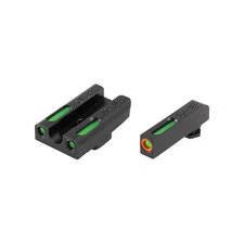 TRUGLO TFX Pro Night Sights F/Glock 42/43 Tritium Fiber Optic Orange Front Steel