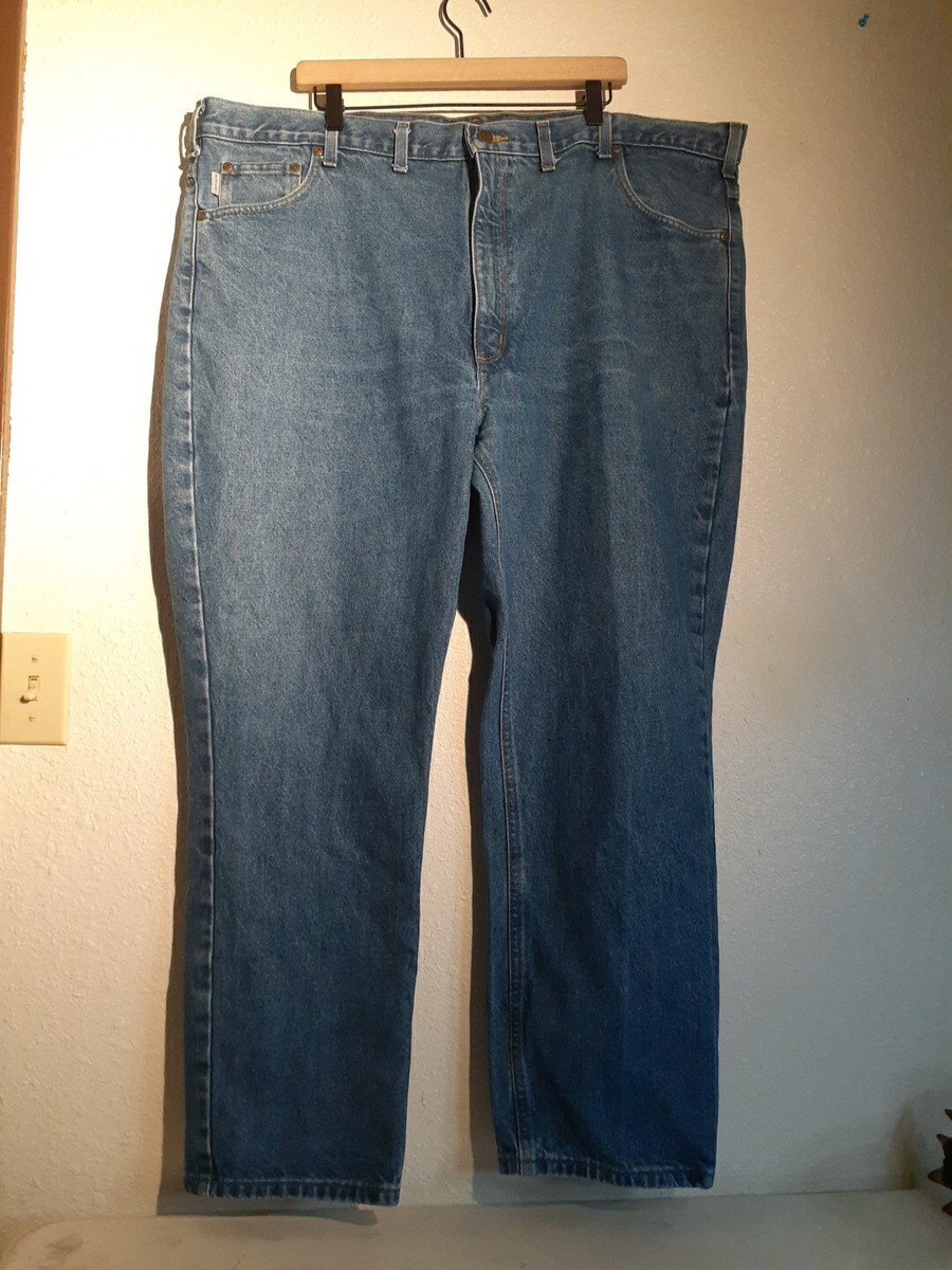 Carhartt Mens Jeans B18 DST Relaxed Fit Leg Sz 46x30