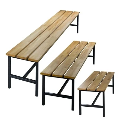 MARKENLOS ADB Umkleidebank Sitzbank Garderobenbank Holzbank freistehend Länge 1000-2000 mm